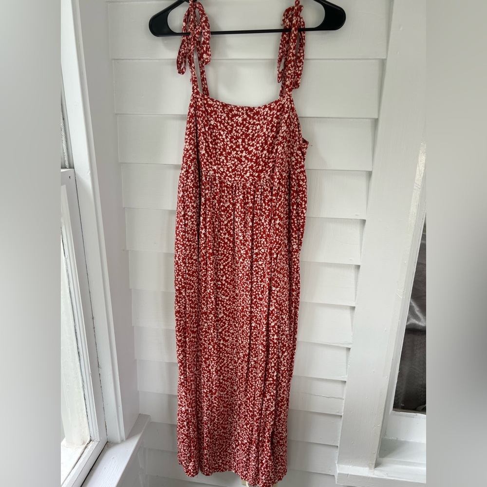 Old Navy Red Floral Dress